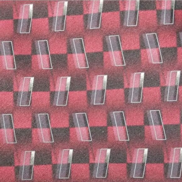 Preswick & Moore 100% Silk Red & Black Checked Tie - Picture 1 of 4
